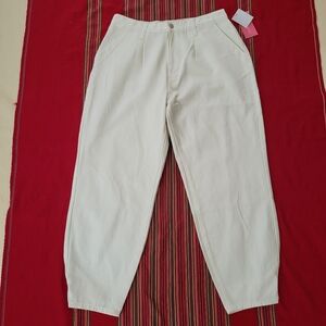 NWT Off White Jeans Women's Size 29 Parachute High-waisted Cotton